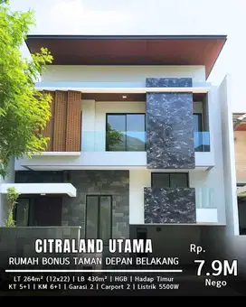 Hot Listing Rumah Apik Citraland Utama Minimalis Dekat Radial Road