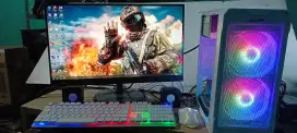 1 set komputer Ryzen 5 ram 16gb ssd 256gb hdd 1tb vga 10gb led 22in