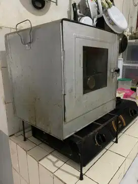 Oven tangkring Bima Sakti + paket perlengkapan bikin brownies dll