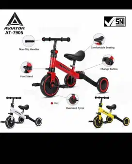 sepeda anak aviator 3 in 1