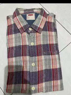 kemeja flanel pria wanita Levis bahan lembut