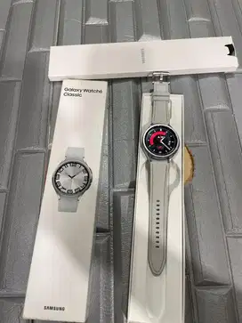 Samsung galaxy watch 6 Classic 47mm silver ex resmi sein original