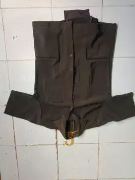 Jual baju safari ukuran L & M