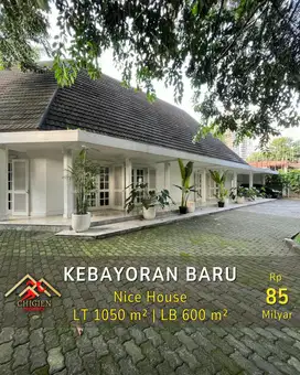 DIJUAL RUMAH TANAH LUAS DI KEBAYORAN BARU JAKARTA SELATAN