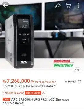 UPS BACK PRO 1600s APC bekas pribadi