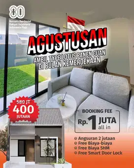 Buruan Kunci Unitnya, Banyak Promo Kemerdekaan  UNIT TERBATAS