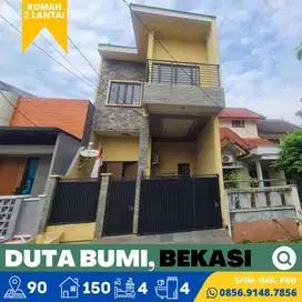 Rumah dijual 2 Lantai, Perumahan Duta Bumi Nempel Harapan Indah Bekasi