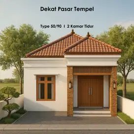 4 Menit SMPN 1 Tempel, Jual Rumah Bali Style Type 50, SHM P