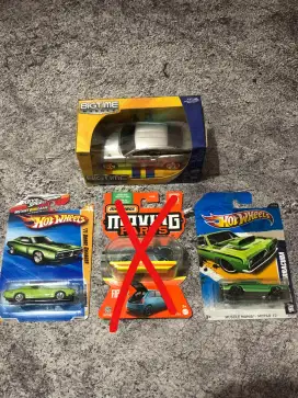 Hot Wheels Dodge Charger, Jada Camaro Mainan Diecast Mobilan Paket
