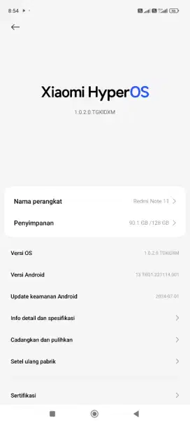 Jual  hp xiomi note 11