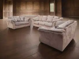 Jual cepat Sofa tamu mewah Ashley Darcy seat 322 kain suede