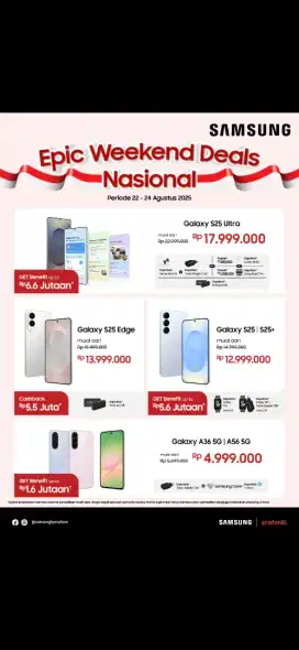 PROMO  MERDEKA S25 ULTRA CUMA 17 JT.AN AJA .