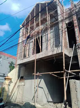Rumah Cijantung,strategis bebas banjir,bangunan bata merah