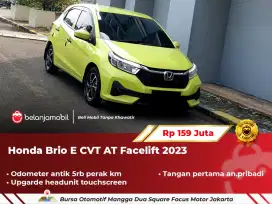 [ ODO ANTIK 5RB ] Honda Brio E CVT AT Facelift Kuning 2023/2024