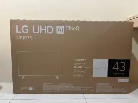 TV Kamar Ruang Tamu LG UHD 43UR75 - 43inch Smart AI ThinQ - Baru Segel