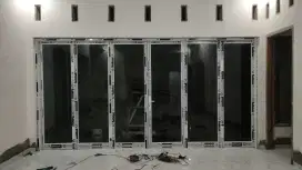 Kusen aluminium pintu jendela dan kaca
