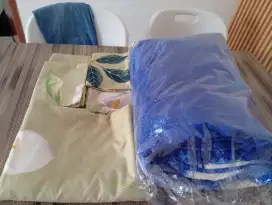 Bed cover+1set sprei