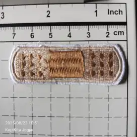 Emblem patch bordir single plester