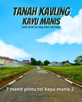 Jual Tanah Kavling Tanah Sareal, Kota Bogor, SHM, Lahan Siap Bangun