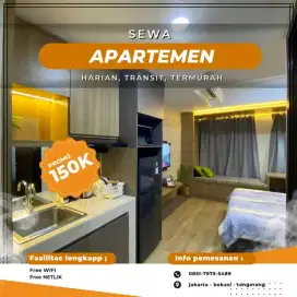 Sewa Apartemen Harian/Transit Tangerang Kota COLLINS BOULEVAR Termurah