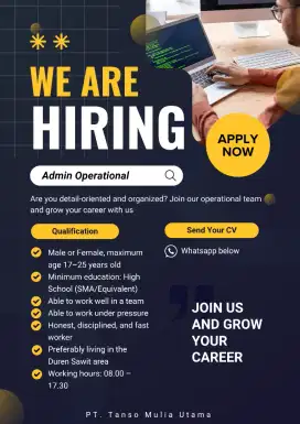 Lowongan Kerjaan Loker Admin Operational Online Shop