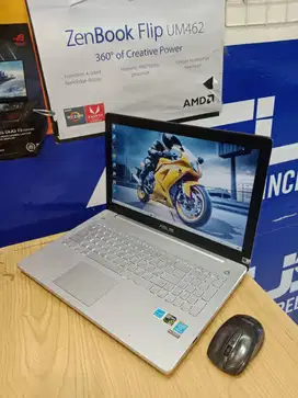 LAPTOP GAME DAN EDITING ASUS N550JK CORE i7 RAM 16GB SSD 256GB NVIDIA