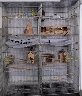 Kandang Galvanis Ukuran Besar untuk Burung/ Ayam/ Kucing+ Parkitnya