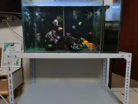 Aquarium ikan dan Meja