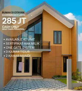 Hunian 2 lantai harga 1 lantai