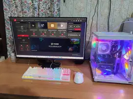 Pc Fullset Gaming Editing  Dengan Monitor 27 inch 165hz Bergaransi