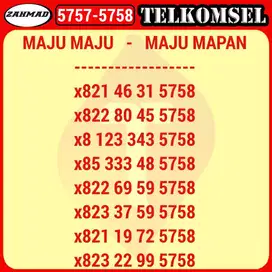 NOCAN 5758 Kartu perdana nomor cantik telkomsel & ALL seri maju mapan