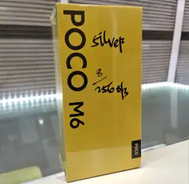 Xiaomi Poco M6 8GB+256GB Silver BNIB Garansi Resmi Indonesia