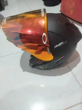 helm KYT GALAXY FLAT R stiker t
