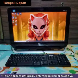 Pc all in one merk HP intel core i3 - Layar 20 - SSD 128GB-HDD 500GB