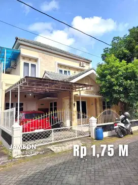 Dijual Rumah 2 Lantai Lingkungan Perumahan di Jalan Jambon