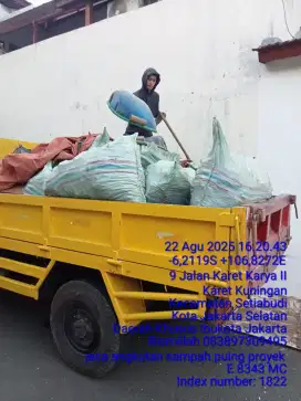 Jasa buang puing angkut tanah