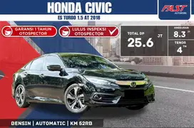 HONDA CIVIC ES 2018 TURBO 1.5 AT LOW KM.52RB & PAJAK PANJANG#F7ST