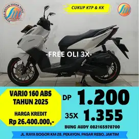 HONDA VARIO 160 ABS TAHUN 2025 GRATIS SERVIS, FREE OLI, BERGARANSI
