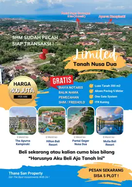 Tanah Murah Luasan Kecil di Sawangan Nusa Dua Kuta Selatan Badung Bali