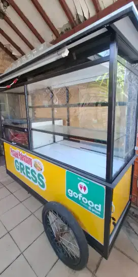 Gerobak etalase kaca