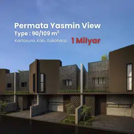 Kartasura, Rumah 2 Lantai Tipe 90 di Permata Yasmin View