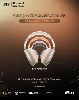 Promo cicilan airpods max  promo bunga ringan bebas 1x cicilan