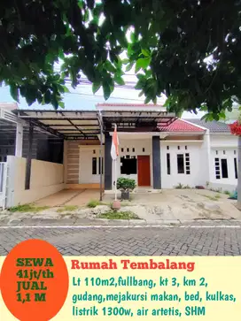 Rumah cantik semi furnish di dekat kampus Undip Tembalang