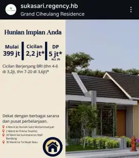 Dijual Rumah 300 jtan di Laswi Ciparay
