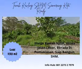 Kavling SHM Semarang Kota DJUAL 1130 m2 Cocok Untuk Invest