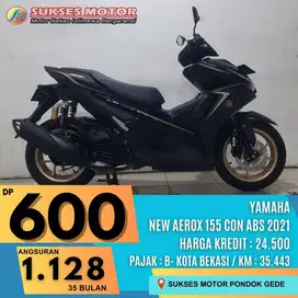 YAMAHA NEW AEROX 155 CON ABS TH 2021 DP MULAI 600RB CASHBACK 250RB