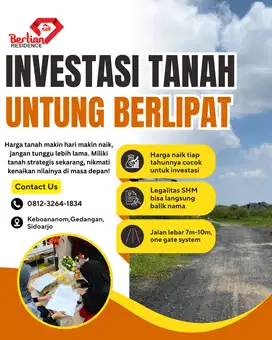 tanah kavling gedangan sidoarjo siap bangun
