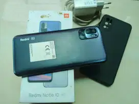Xiaomi Redmi Note 10 Dualsim 5G RAM 8+3/128GB Lengkap Hitam Murmer BU