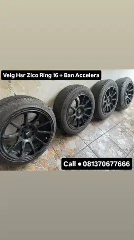 Velg Hsr Zico Ring 16 + Ban Accelera