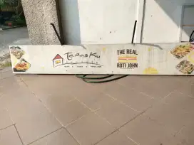 Papan banner ex cafe (plang nama)